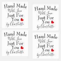 Handmade With Love Just For You Personalised