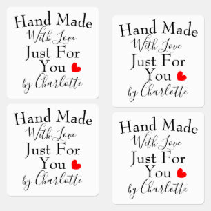 Handmade With Love Just For You Personalised