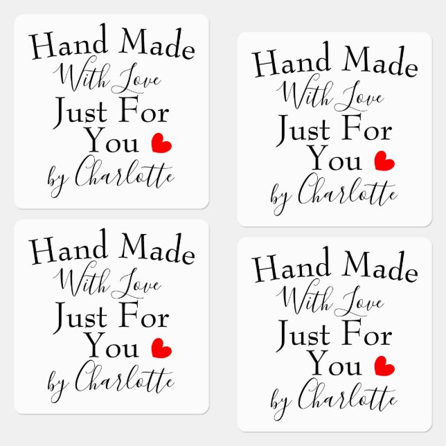 Handmade With Love Just For You Personalised (Group)