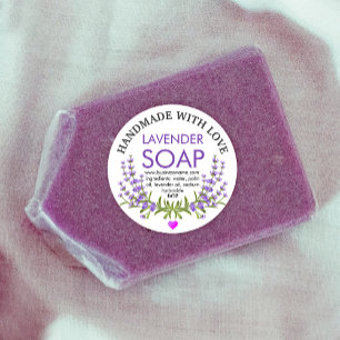 Handmade with love Lavender Label