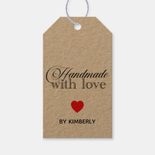 Handmade with Love Minimalist Gift Tags