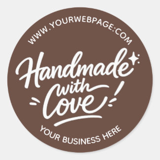 Handmade With Love Packaging Sticker