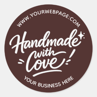 Handmade With Love Packaging Sticker