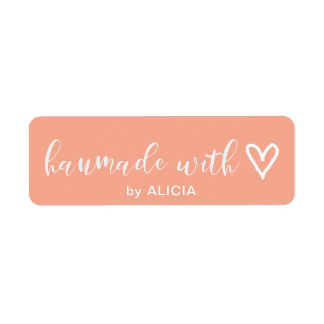 Handmade with Love | Pastel Monogram Label (Front)