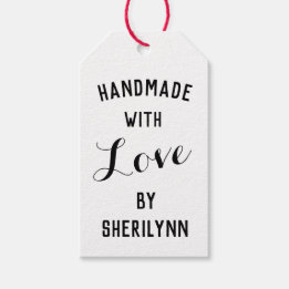 Handmade with Love Personalised Gift Tags