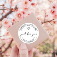 Handmade With Love ⎢ Personalised Sticker