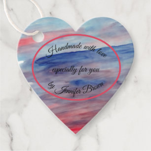Handmade with Love Product or Gift Tags