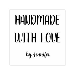 Handmade With Love Professional Chic Customisable  Self-inking Stamp