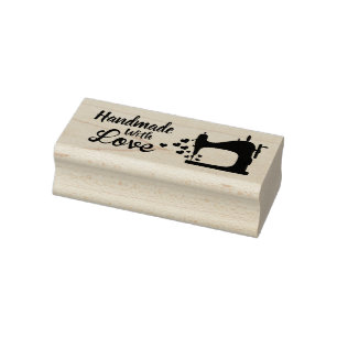 Handmade with Love Rubber Stamp