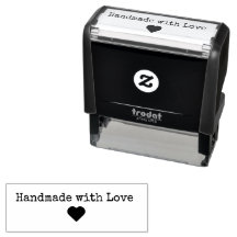 “Handmade with Love” Rubber Stamp