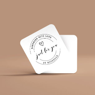 Handmade With Love Script Thank You Card