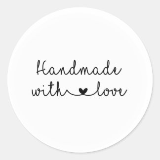 Handmade With Love Simple Sticker