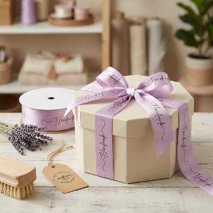 Handmade With Love Small Business Packaging Satin Ribbon