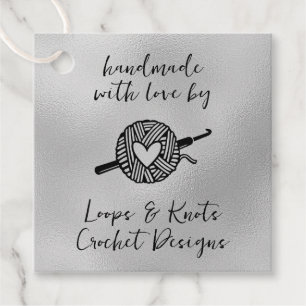 Handmade With Love Square Favour Tags