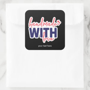 Handmade with love sticker