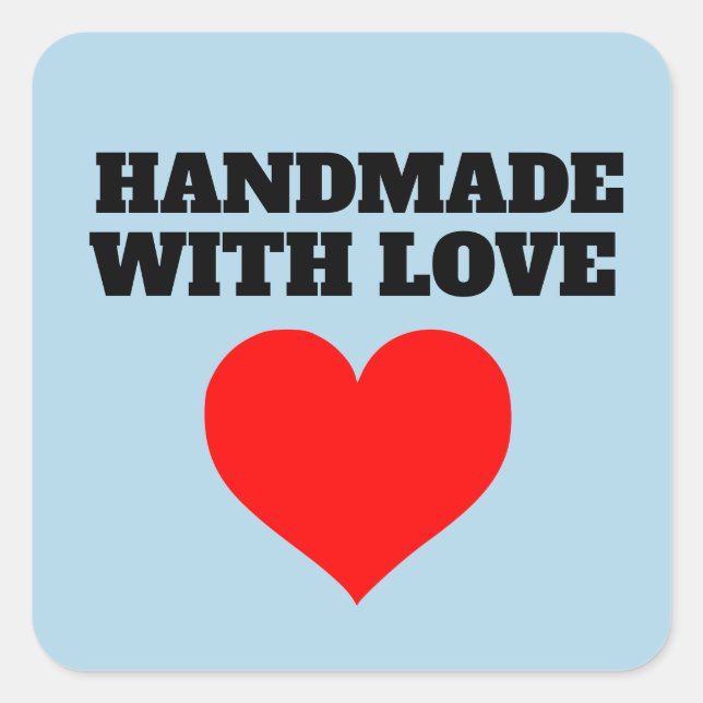 HANDMADE WITH LOVE Sticker STICKERS (Front)