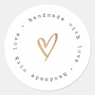 Handmade With Love Stickers