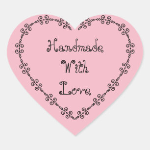 Handmade with love stickers