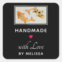 Handmade with Love Stylish Gold Koi Fish