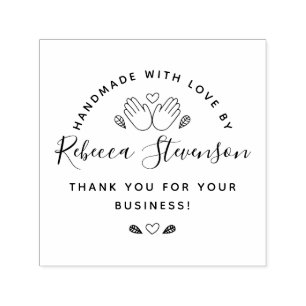 Handmade With Love Thank You For Your Business Self-inking Stamp