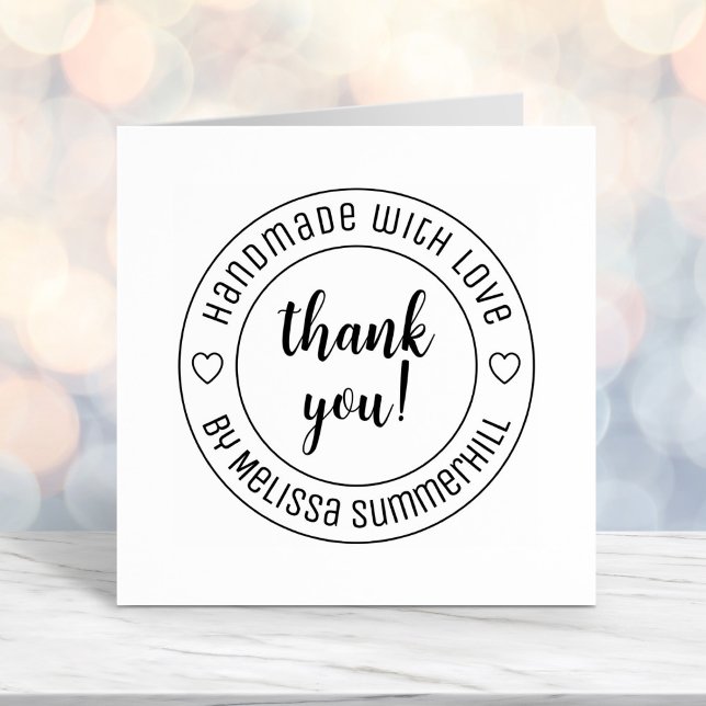 Handmade with Love Thank You Self-inking Stamp (Creator Uploaded)