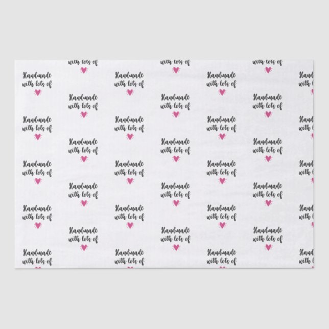 Handmade With Love Tissue Paper (Front)