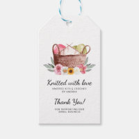 Handmade Yarn Crochet  Thank You Knitted with Love