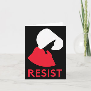 Handmaid Resist Feminist Protest  Card