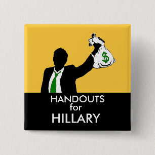 Handouts for Hillary 15 Cm Square Badge