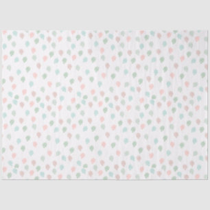 Handpainted Christmas Pine Cones Multicolor Tissue Paper