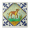 Handpainted Dog 17th Century Delft Reproduction