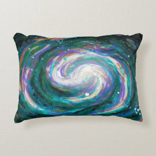 Handpainted Galaxy Decorative Cushion