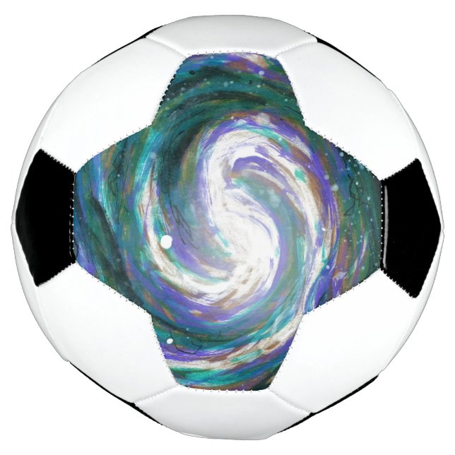 Handpainted Galaxy Soccer Ball (Rotated)
