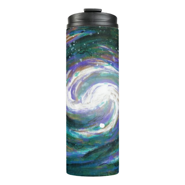 Handpainted Galaxy Thermal Tumbler (Front)