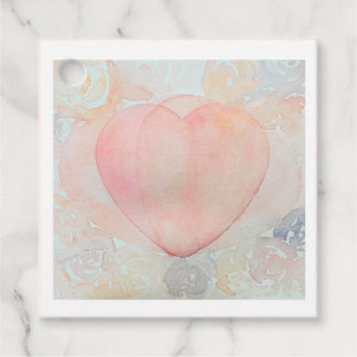 Handpainted Goddess Heart Favour Tags