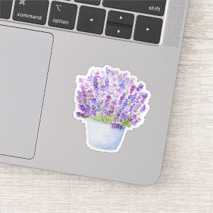 Handpainted Loose Watercolor Lavender Floral