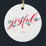 Handpainted Personalised Christmas Ornament<br><div class="desc">Handpainted Personalised Christmas Ornament</div>