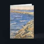 Handpainted Watercolor Nautical  Birthday Card<br><div class="desc">This beautiful nautical scene was hand-painted by Jill Meyer.  It makes a lovely Birthday card for a special person in your life. The card can be personalised to say your message.</div>