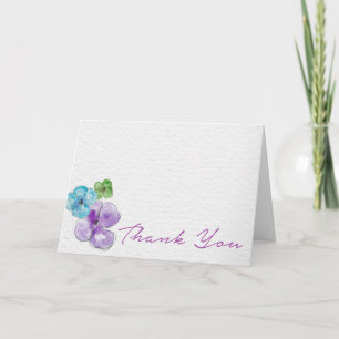 handpainted watercolor thank you card