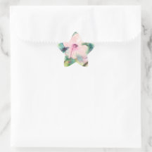 Handpainted Watercolour Belizean Hibiscus Flower