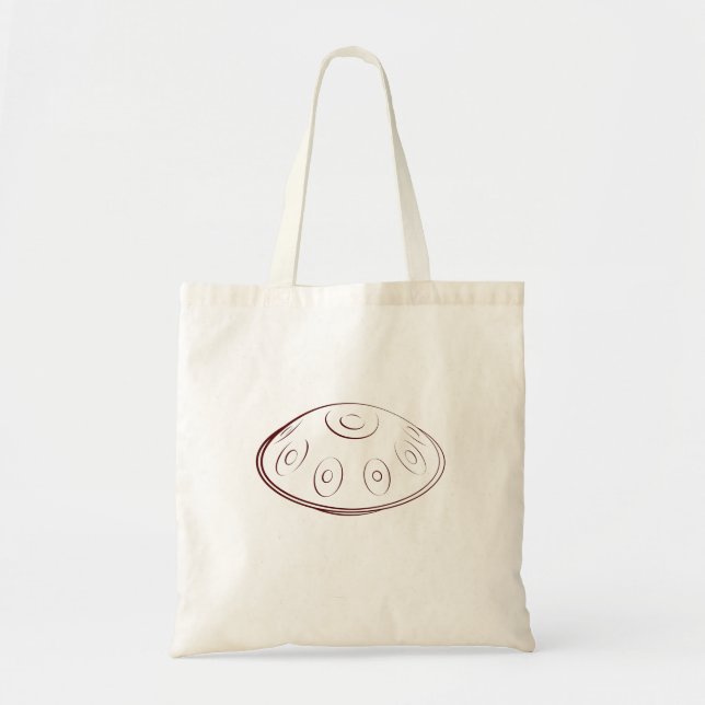 Handpan Music Art Handpan Tote Bag (Front)