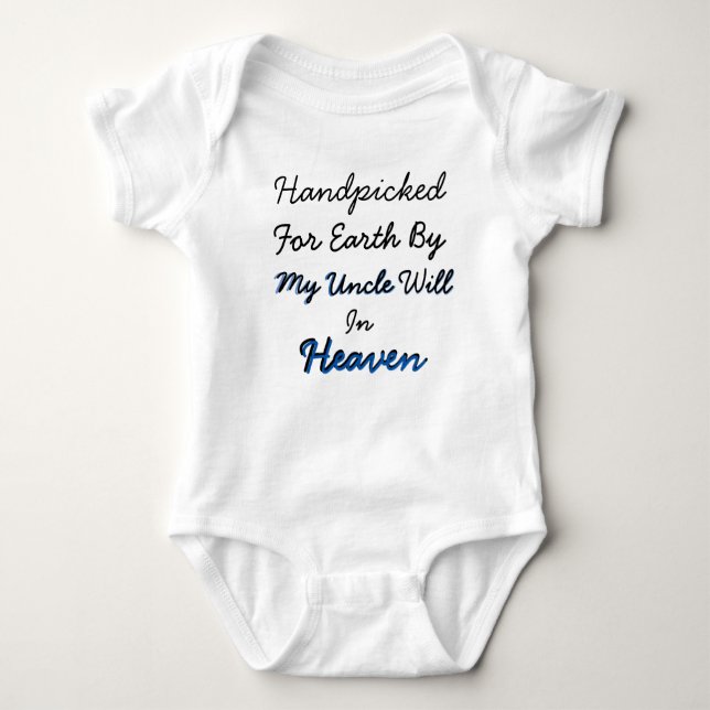Handpicked from Heaven From My ..... Baby Outfit Baby Bodysuit (Front)