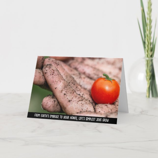 Handpicked Harvest, the Essence of Nature’s Bounty Thank You Card (Front)