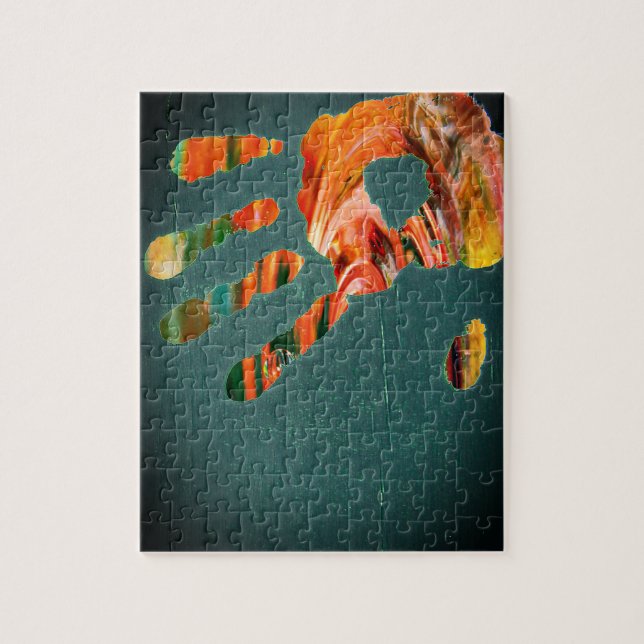 Handprint Jigsaw Puzzle (Vertical)