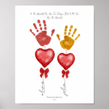 Handprint Mother’s Day Keepsake,heart Mother’s Day