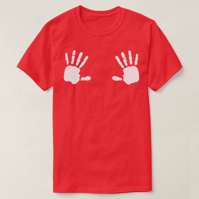 Handprint Touch me Gift T-Shirt (Design Front)