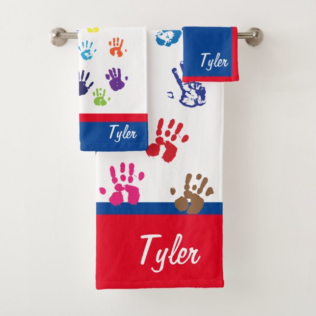 Handprint Towel Set (Insitu)