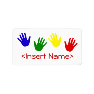 Handprints Label