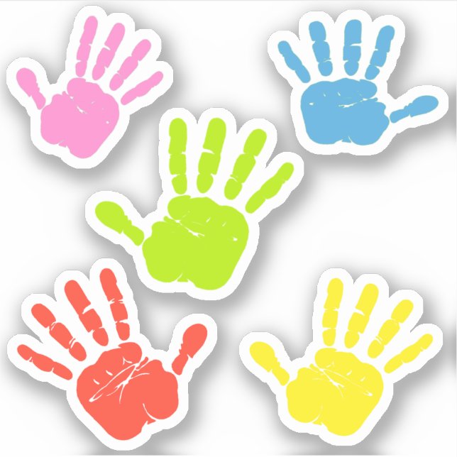 Handprints mulicolored (Front)
