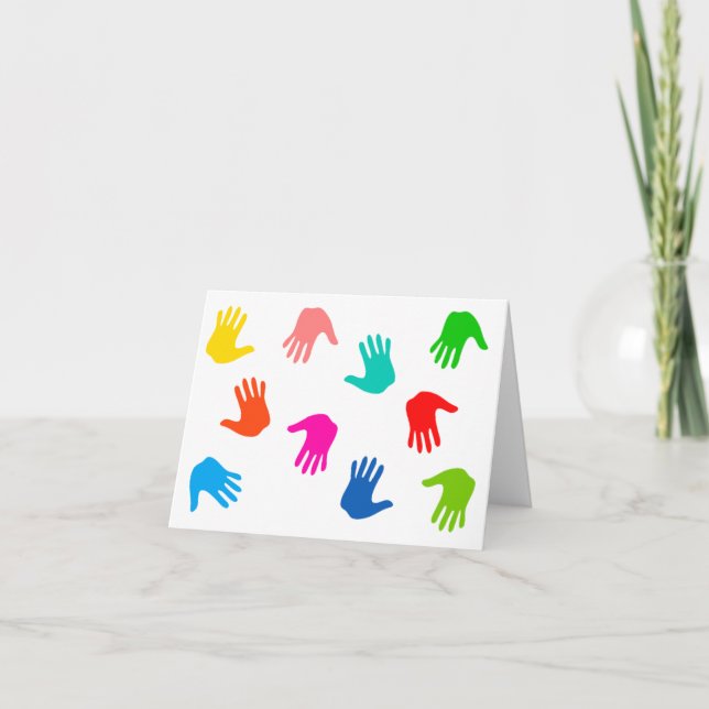 Handprints Note Cards (Front)